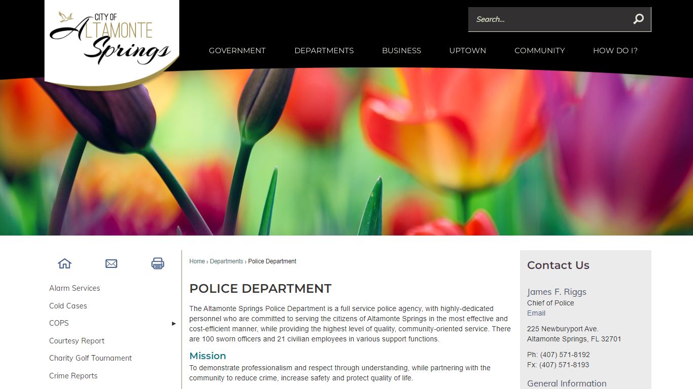 Police Department | Altamonte Springs, FL - Official Website