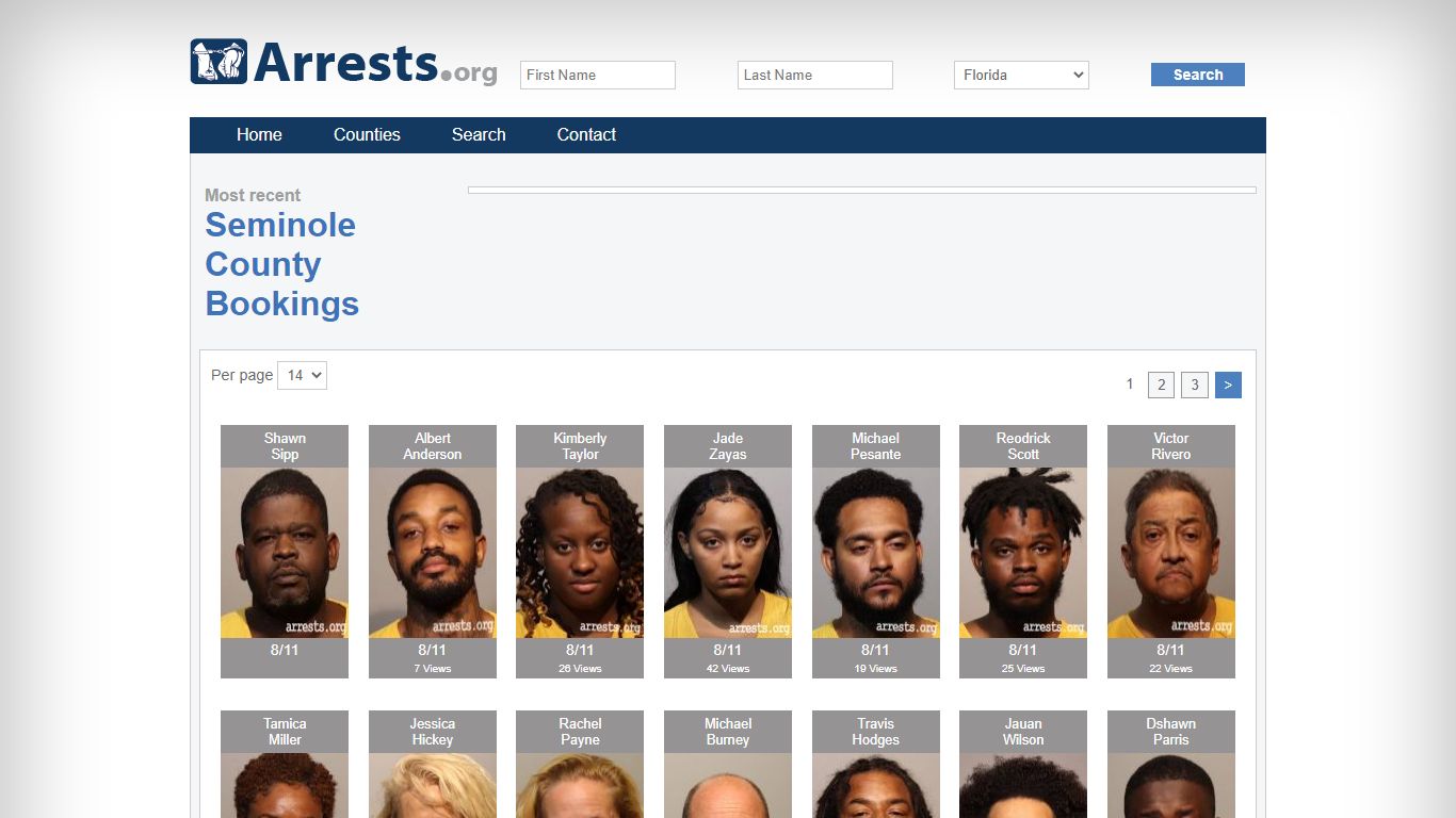 Seminole County Arrests and Inmate Search